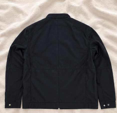 Schwarze Vintage Bikerjacke – Y2K Retro Streetwear